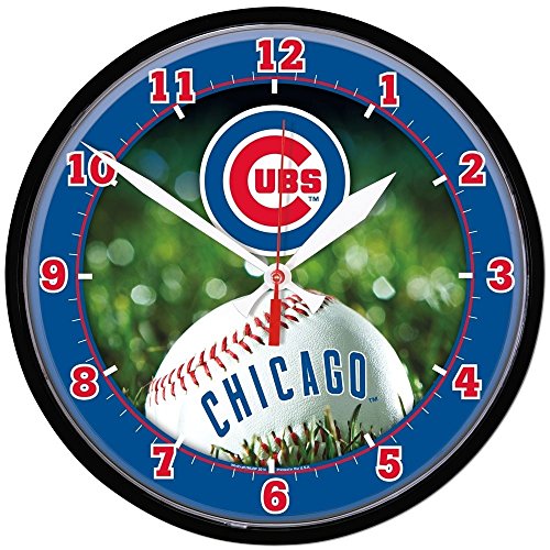MLB 2934214 Chicago Cubs Round Wall Clock, 12.75