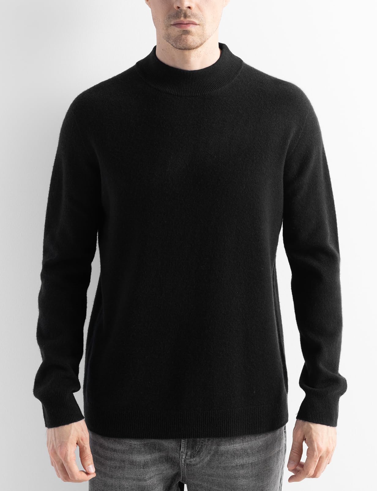 Chanyarn Maglione da uomo in 100% lana merino 2025 Autunno Inverno Prima Linea Pronto da Indossare Collo a lupetto Manica Lunga Maglione in Maglia Senza Cuciture