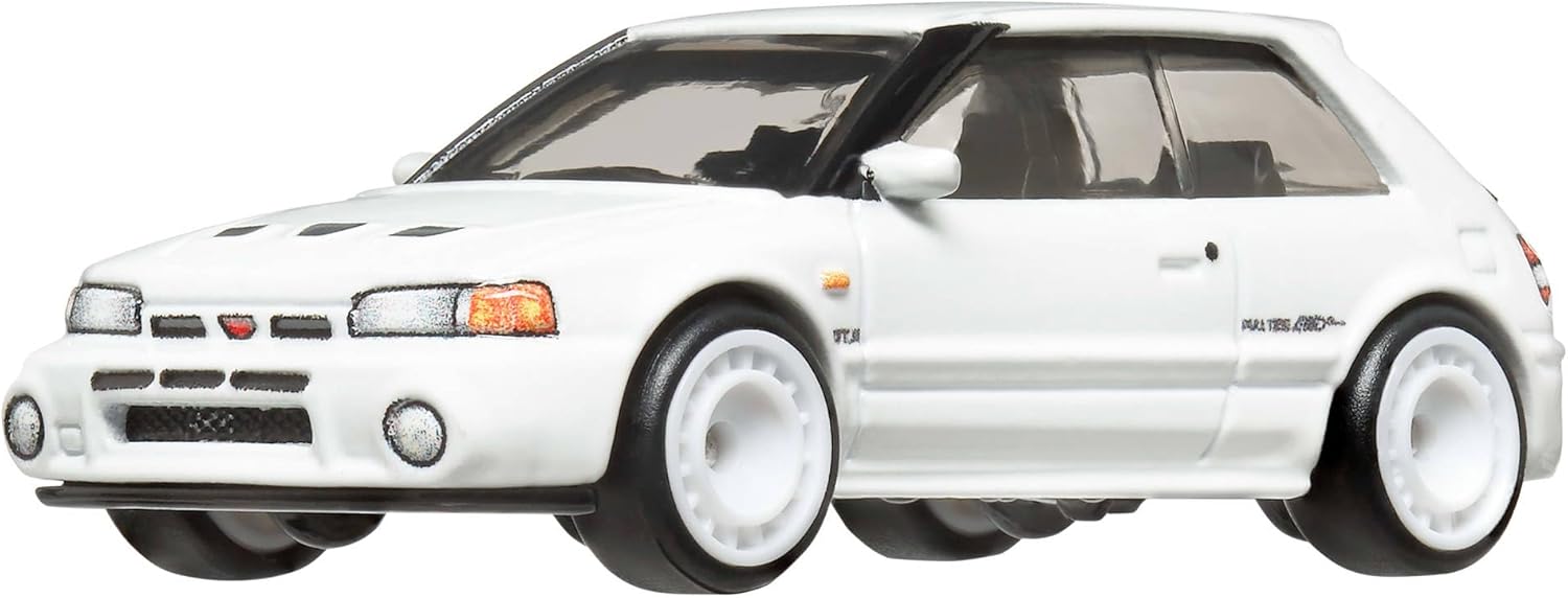 Hot Wheels Boulevard Mazda 323 GTR 1:64 Scale Die-Cast Car, White