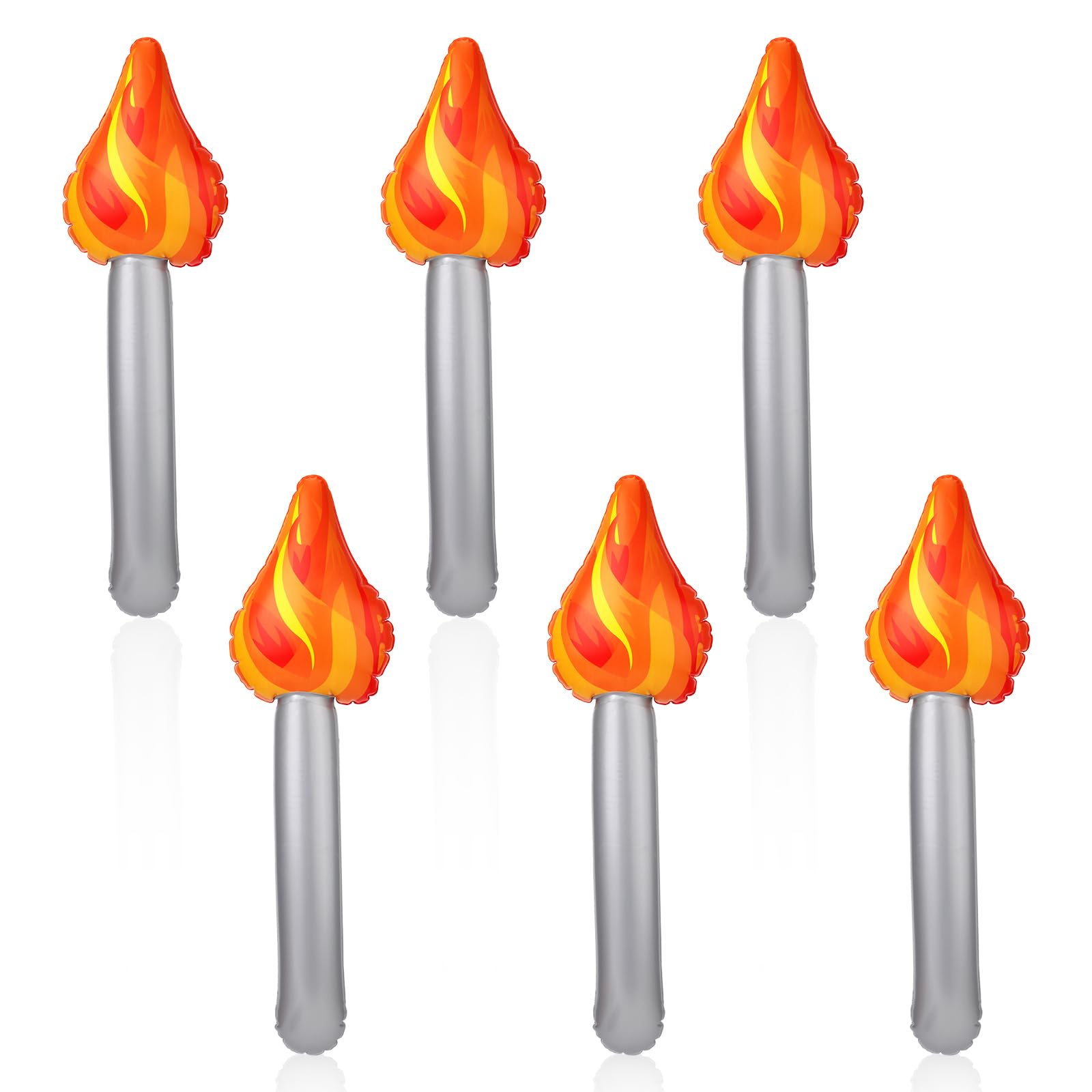 PEUTIER 3pcs Inflatable Torch Toy, Torch Prop Inflatable Torch Toy for Games Competition Party Decorations Halloween Medieval Cosplay Sports
