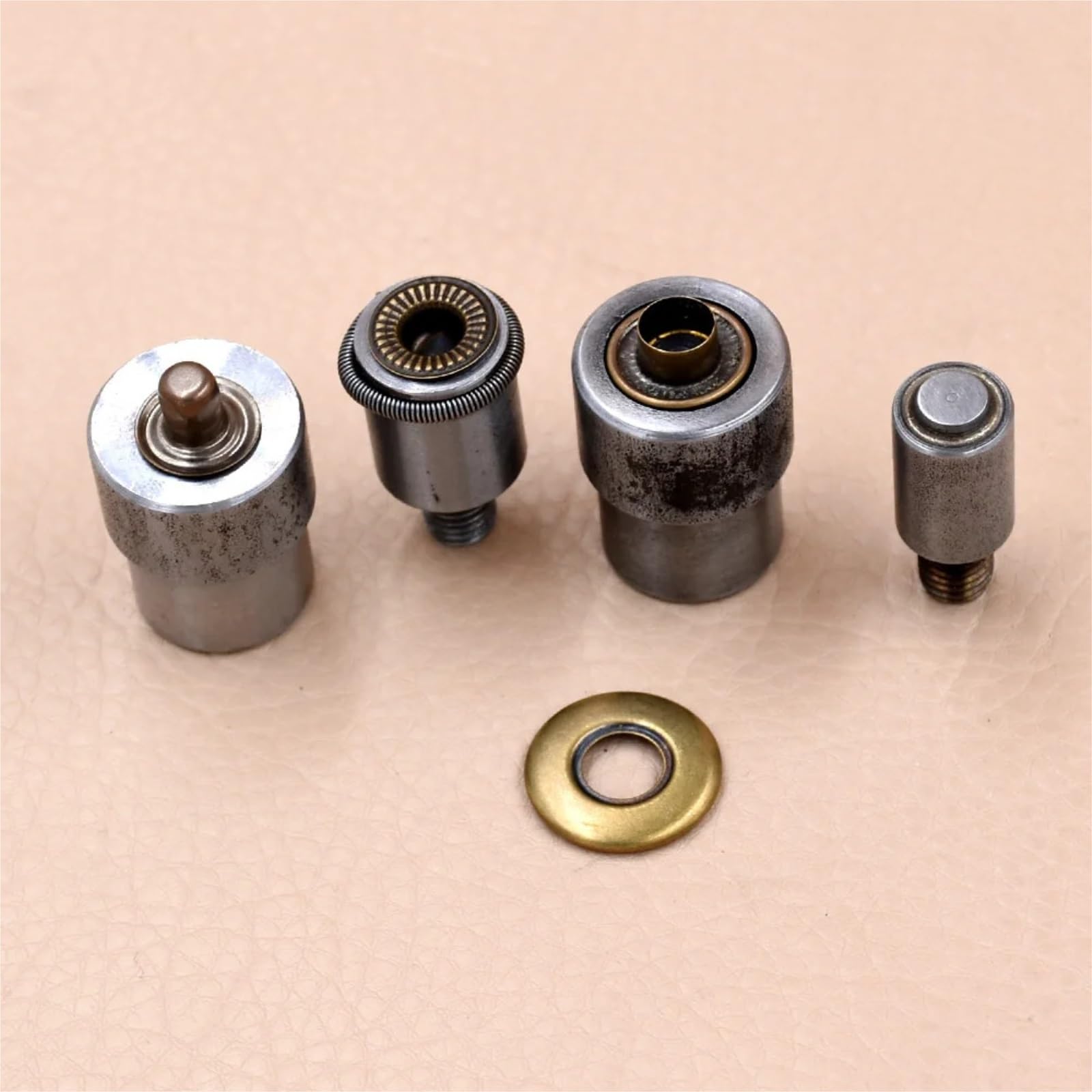 Snap Fasteners Botón Die 30 juegos de broches + moldes for máquina prensa | Herramientas de instalación de botones grandes(18MM-01)