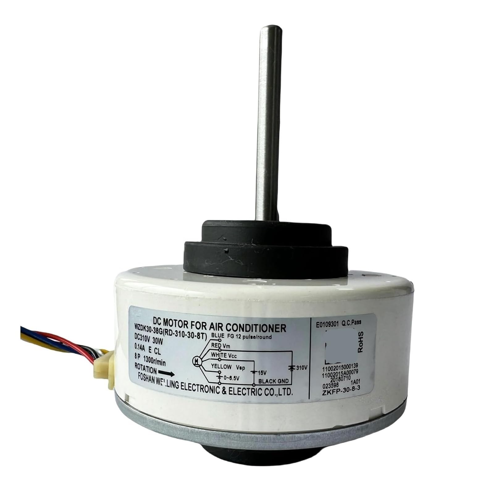 Klimaanlagenmotor WZDK30-38G RD-310-30-8T Bürstenloser DC-Lüftermotor, 30-W-Inverter-Klimaanlage DC-Kühlschrank
