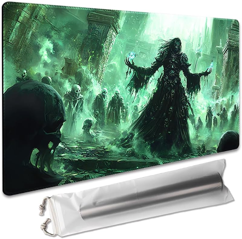 Board Game 14x24in MTG Playmat Compatible for OCG CCG RPG TCG Playmats (Legion of the Undead)