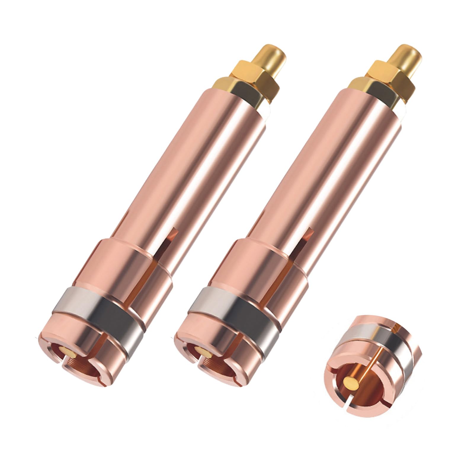 Kfwfuaee A Copper Welding Nozzle Welding Torch Collet Chucks For 3/4 / 5/6 / 8 / 10Mm Studs Machine Collet Chucks
