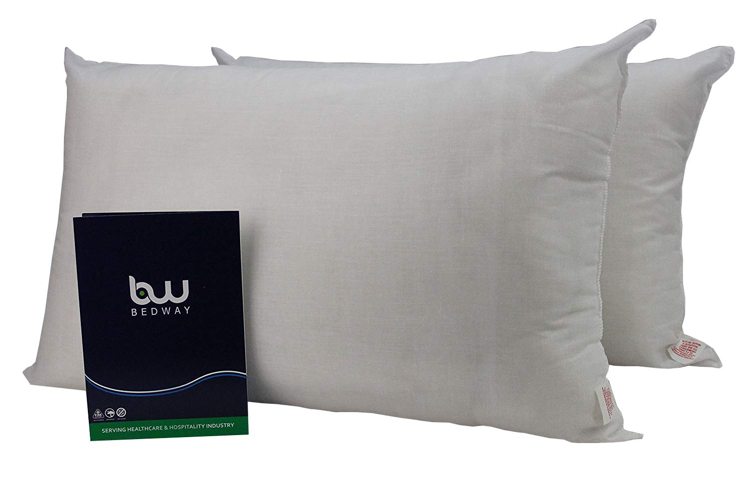 BEDWAYFirm Support Pillow Orthopedic Anti Allergy Hollowfiber For Back, Neck & Spine Support - Pillows 2 pack
