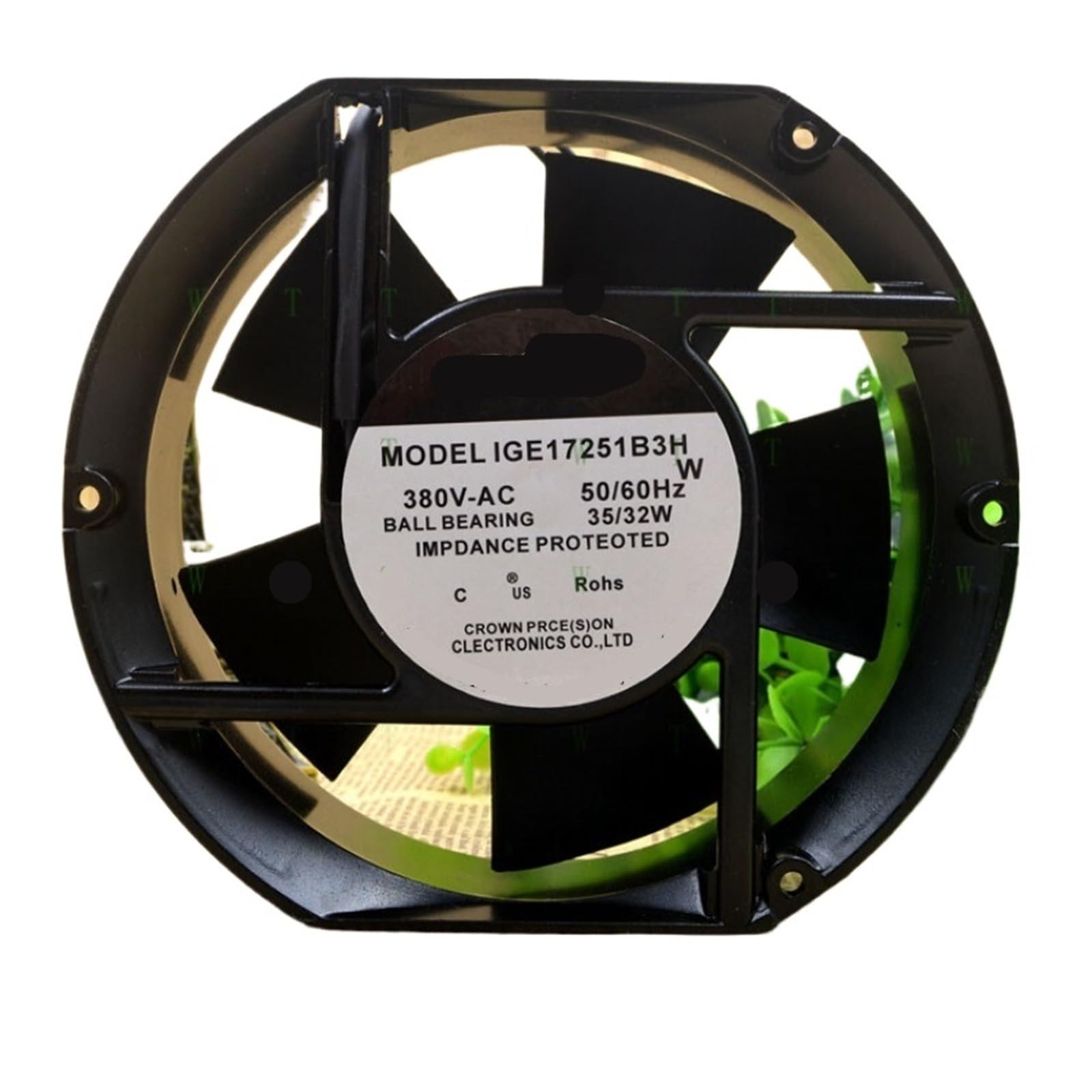 Ventilateur de refroidissement contre la surchauffe des armoires industrielles 380V 17CM