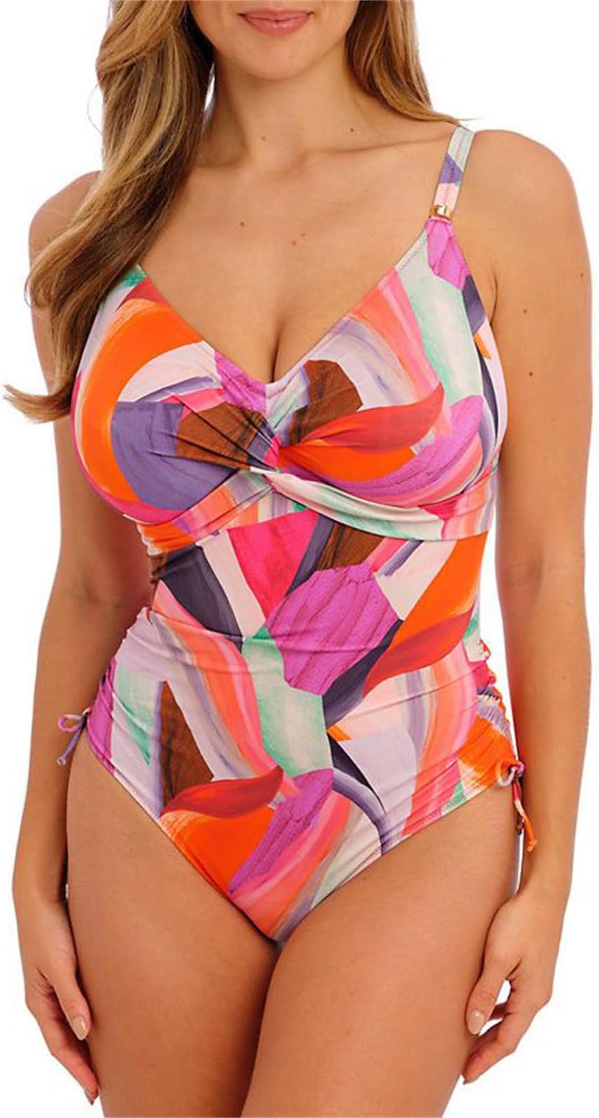 Sexy Solid Color Bikini for Women Mesh Bathing Suit Split Tankini Summer Vacation Swimsuit
