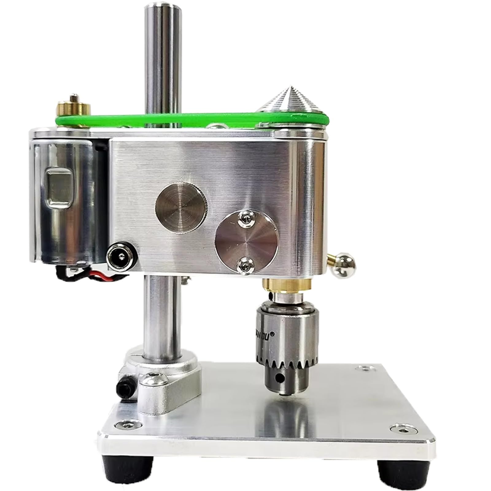 Mini Bench Drill Press,Portable Bench Precision Drill,Variable Speed, Clamping Range 0.3-4mm,for DIY and Watch Repair (Standard)