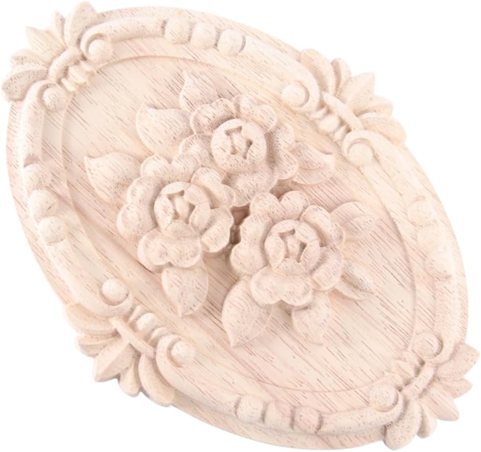 1pc Wood Onlay Home Funiture Decor Ornament Home Decor