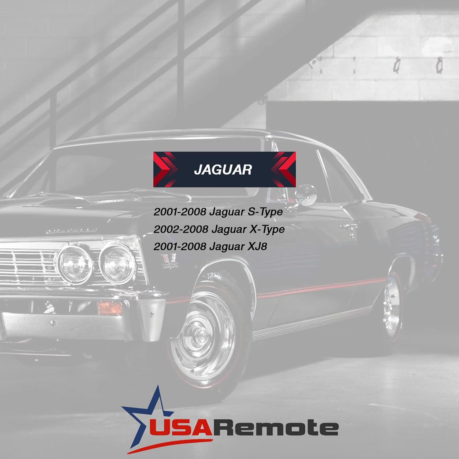Car Key Fob Keyless Entry Remote Flip fits 2001 2002 2003 2004 2005 2006 2007 2008 Jaguar S-Type, X-Type, XJ8 (NHVWB1U241), Set of 2 - Image 4