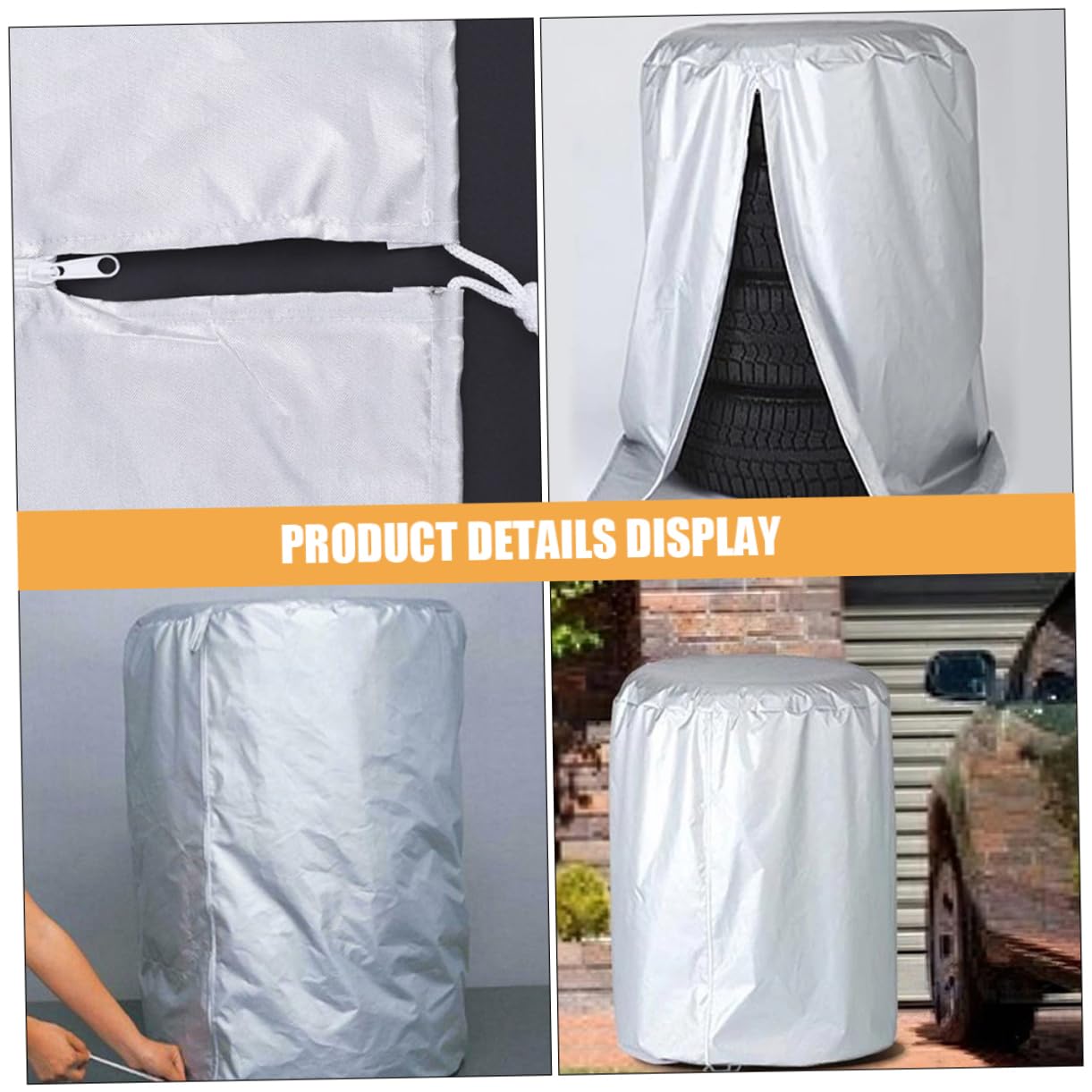OUNONA 2 Piezas Cubierta de Neumático y Resistente al Sol para Neumático de Repuesto Camión SUV Autocaravana Remolque para Uso Exterior