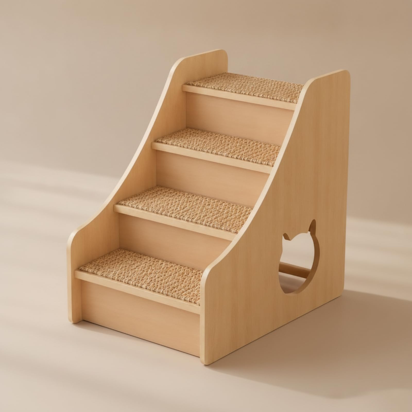 Scaletta per Letto Robusto, 30 Cm X 46 Cm X 40 Cm | Superficie Antiscivolo Intrecciata, Scaletta per Cani, Robusta, Soggiorno