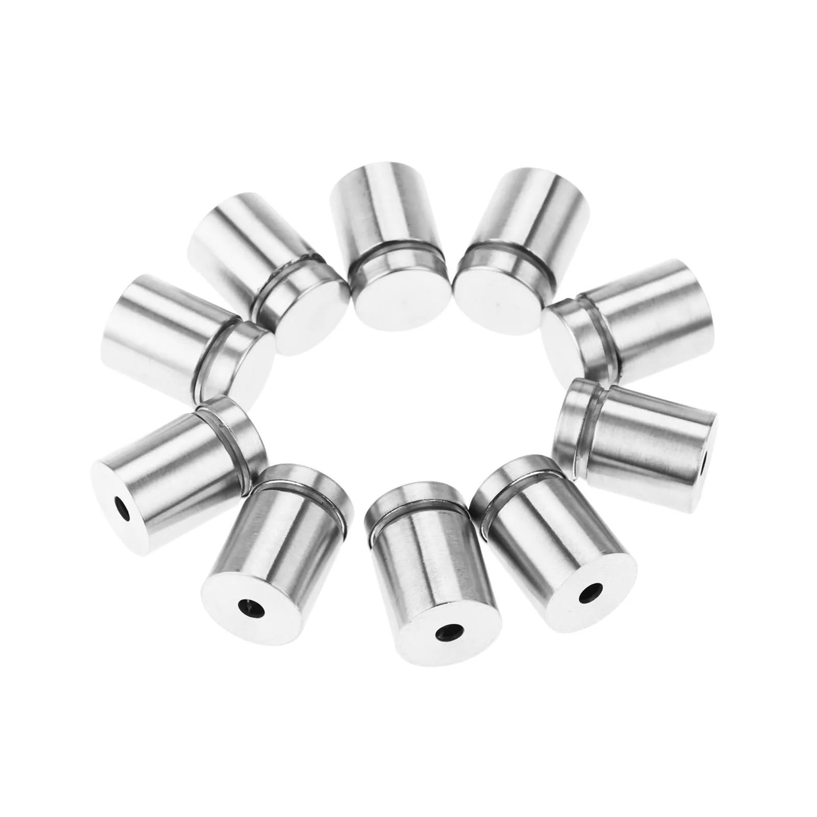 Fijaciones para separadores， 20 piezas de fijaciones de separación, tornillos de acero inoxidable for carteles publicitarios, soportes for pernos, clavos publicitarios, tornillos de montaje de 19 x 25