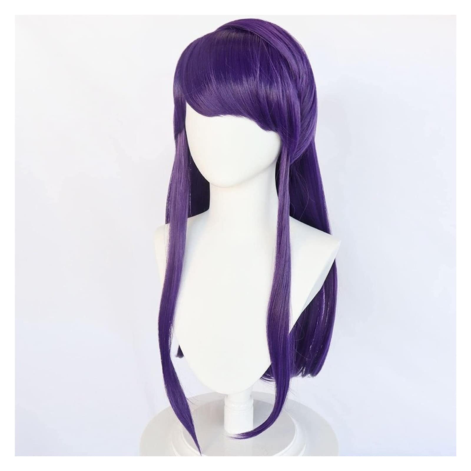 Parrucca Cosplay Anime Viola Con Treccine – Fibre Antistatiche, Traspirante E Realistica, Adatta Per Convention, Halloween E Spettacoli, Taglia Unica Per Adulti E Bambini