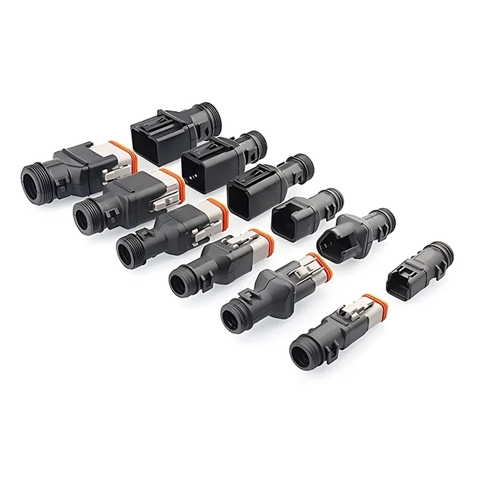 Connettori DT connettori a clip coda 1011-227-0205 2-12P maschio femmina guaina protettiva fissa tubo corrugato cablaggio a fisso(12P-Male)