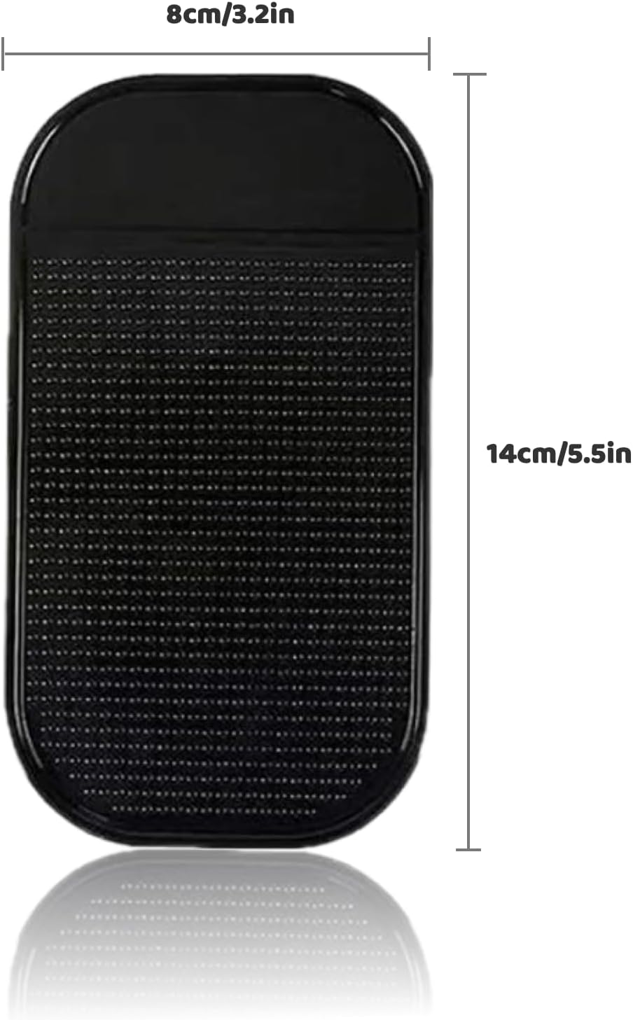 Car Dashboard Anti-Slip Mat, 5-Pack Non-Slide Pads for Car Extra Thick Sticky Dash Pad for Radar Detector, Cell Phone, and Car Dash Accessories