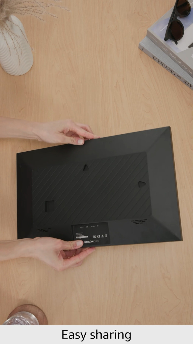 Dragon Touch 15"" FHD WiFi Digital Photo Frame, Instant Share Via App Email Cloud Best Gift Friends Family - View #8