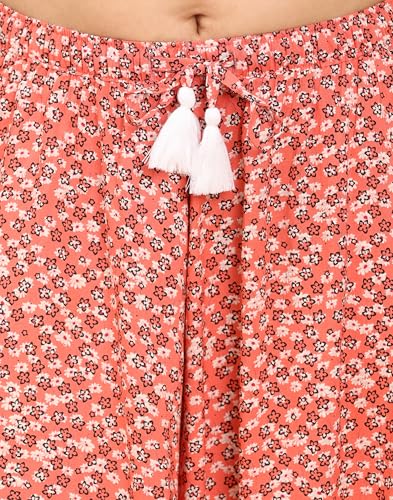 Image of B STORIES Women's Flared Shorts - Culottes with Pockets|Soft Viscose Lounge & Beach Wear|Mid-Rise Elastic Waistband|Casual Indo-Western Half Pants|Summer Resort & Everyday Wear for Women