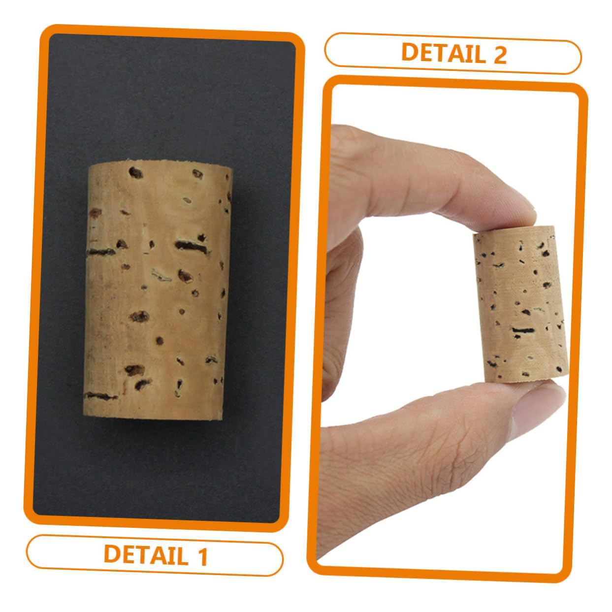 Yardwe 2 pcs Natural Cork Plugs for Flute Durable Headjoint Replacement Convenient Flute Supplies Easy Installation Portable Design