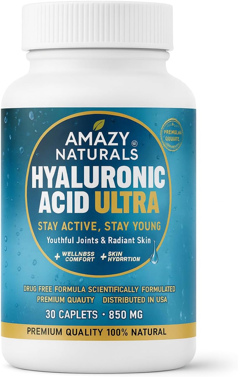 Hyaluronic Acid Ultra, 850mg, 30 Caplets, Premium Joint and Skin Supplement (4)