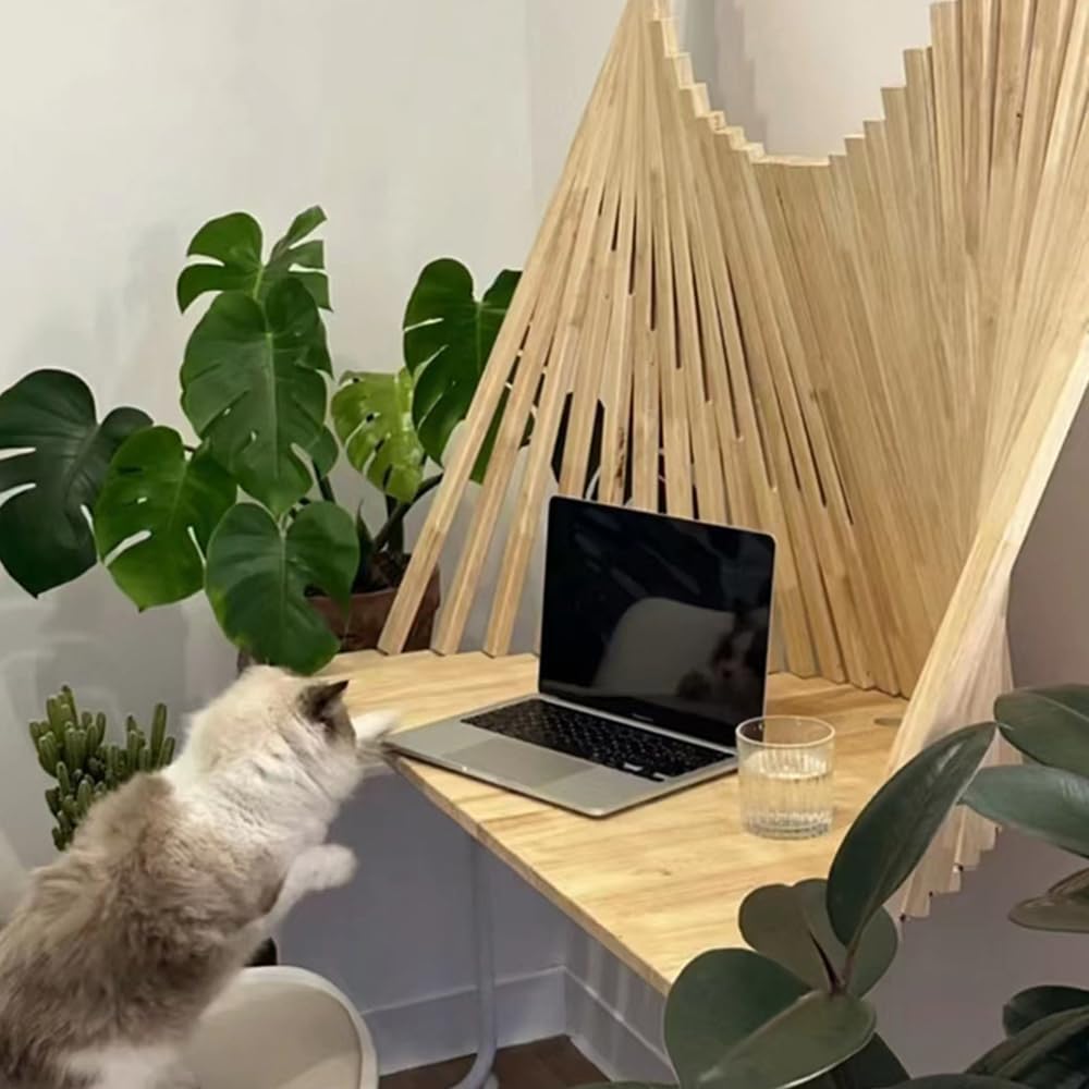 Wandklapptisch, schwebender Laptop-Schreibtisch, Holzarbeitsbank für kleine Räume, Bar, Schlafzimmer