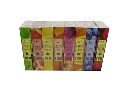 Miniatura 3 de Harmony Tea Collection - 80 bolsas de té  8 sabores  Té verde lima, té verde de uva, té verde de limón, té blanco de albaricoque, té blanco de