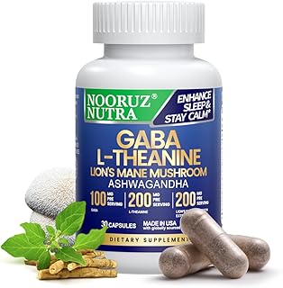 Lions Mane Mushroom Supplement Modern Mushrooms Capsules, Mushroom Supplement with Lions Mane, L-Theanine, & Ashwagandha Extract to Support Energy, Focus, Immunity, & Digestion - 30 Caps