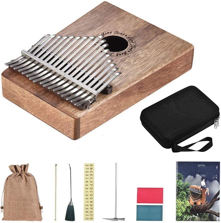 Mini Finger Kalimba Thumb Piano 17-Key Portable Thumb Piano Kalimba Matériau en Bois Massif, avec Sac de Rangement, Sac… - Les Beatles, Paul McCartney, John Lennon, RIngo Starr, George Harrison Mini Finger Kalimba Thumb Piano 17-Key Portable Thumb Piano Kalimba Matériau en Bois Massif, avec Sac de Rangement, Sac… – Image 8