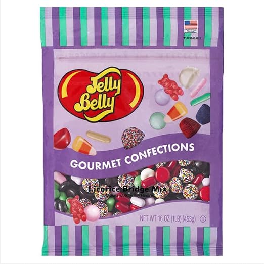 Jelly Belly Licorice Bridge Mix Candy Assortment 1 Pound