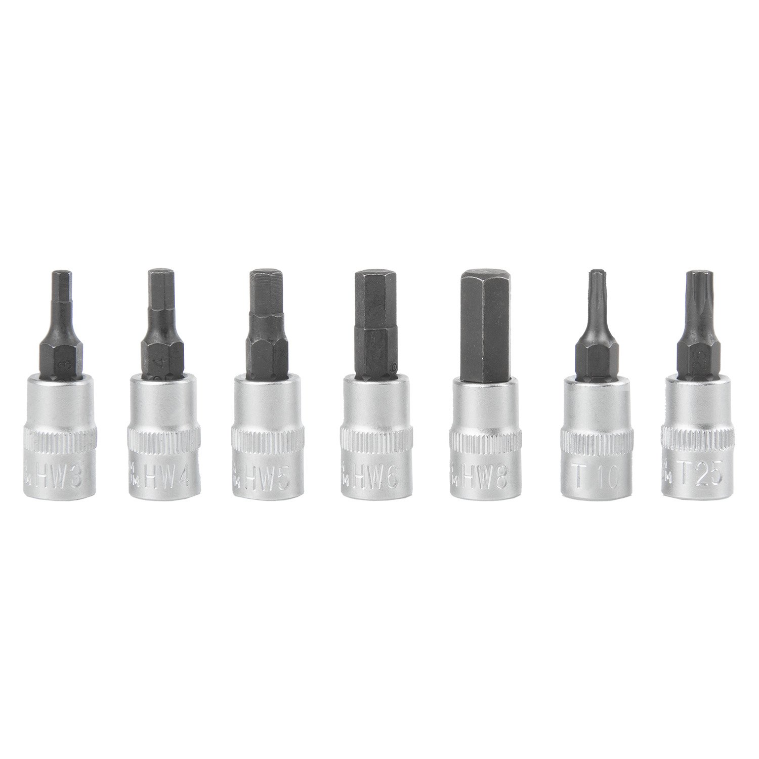 M-Wave Drehmomentschlüssel TW-4/24<, 4-24 Nm, mit Bitaufsätzen: 3,4,5,6,8 mm Innensechskant und Vielzahnschlüssel T25m & T10