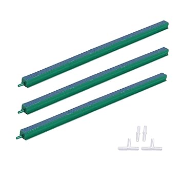 Alegi Fish Tank Air Bubble 3-Piece Air Stone Bars for Aquarium,Air Stone Bar Hydroponics with Connectors,12 inch