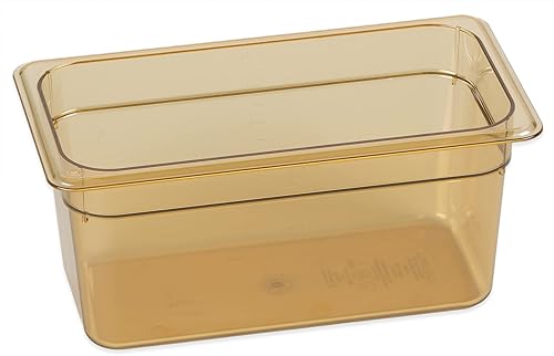 Miniatura 3 de Carlisle FoodService Products 3086213 StorPlus - Sartén para alimentos de alto calor, 6 pulgadas de profundidad, tercer tamaño, ámbar