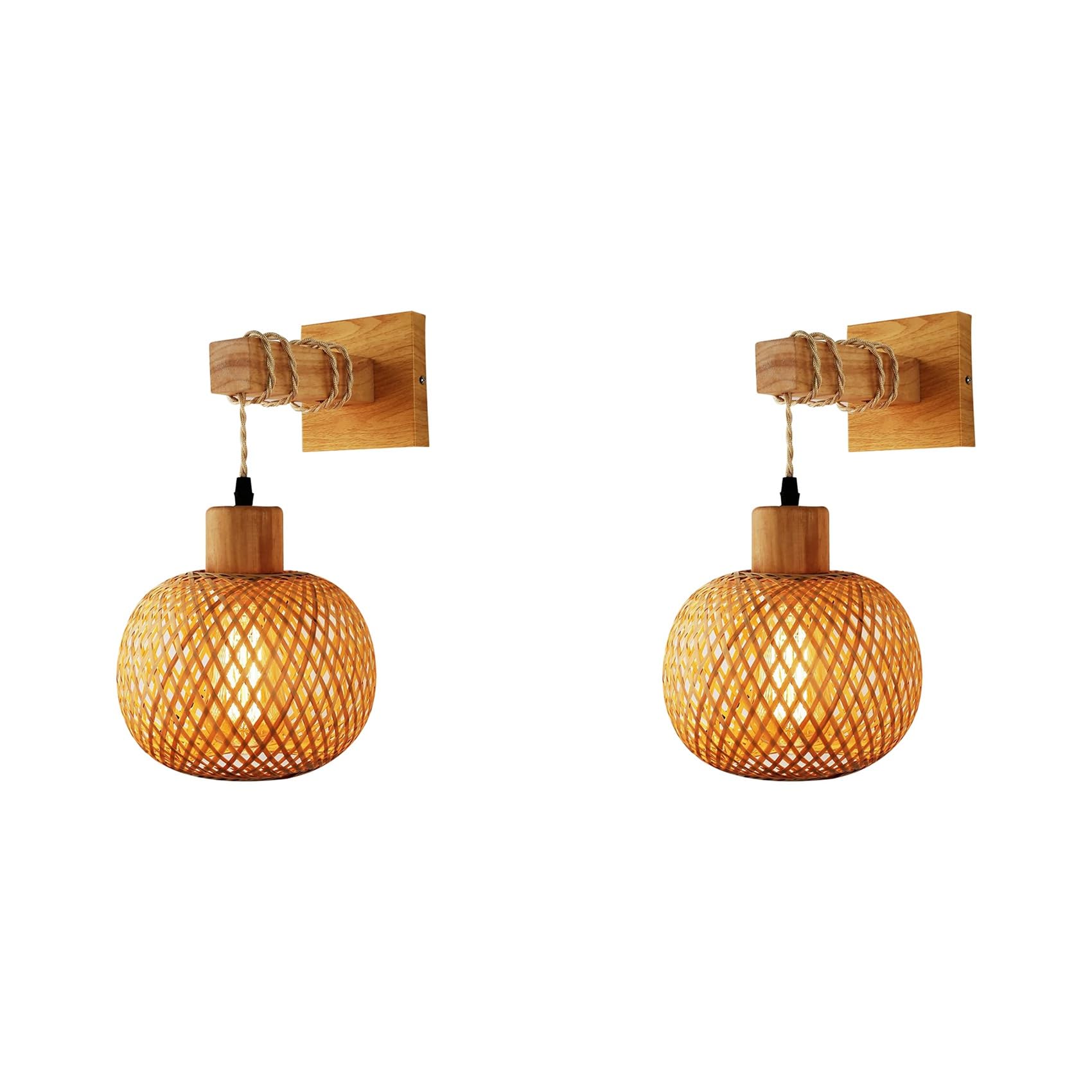 Lámpara de pared retro de madera que elimina las luces frías en la decoración de dormitorio