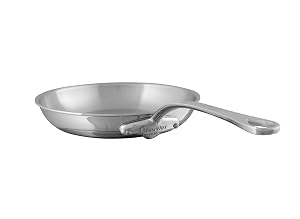 Mauviel MCook 5-Ply Polished Stainless Steel Frying Pan With Cast Stainless Steel Handle 10 2-in Made In France