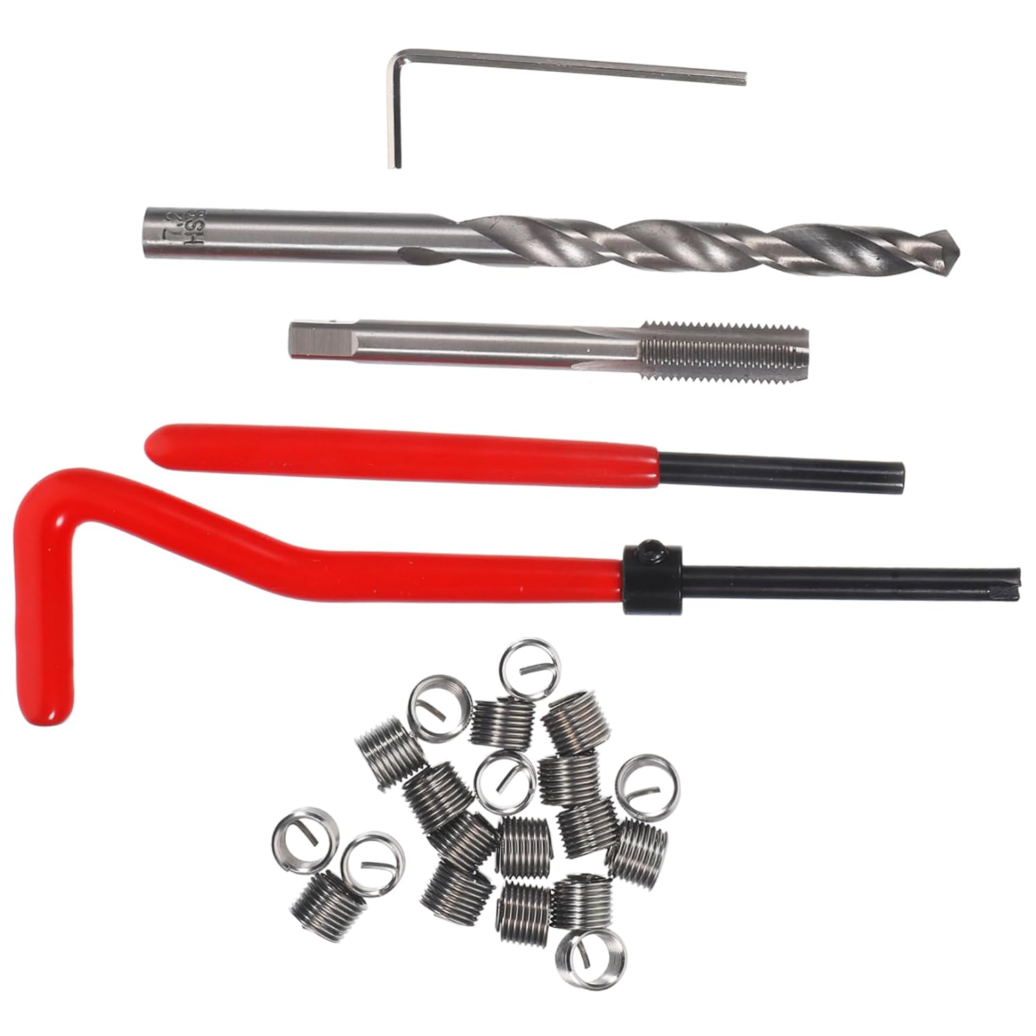 Homoyoyo 1set Thread Repair Kit Tool for Automotive Thread Repair Screw Insert Kit and Maintenance