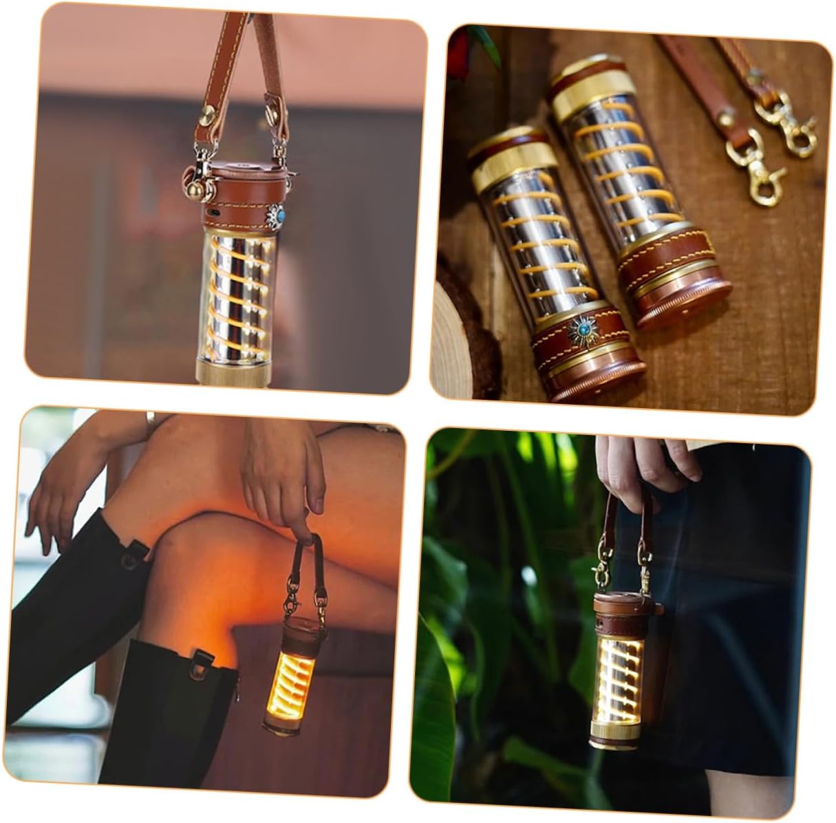 DOITOOL Camping Lantern Hanging Rope and Water Bottle Carrying Strap Set, Sturdy Tent Light Hanging Cord with Adjustable Length, Multipurpose Camping Accessory for Hiking and Outdoor Use