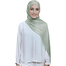 Sheen Shimmer Women's Crepe Scarf Shawl Wrap Head Hijab Lightweight