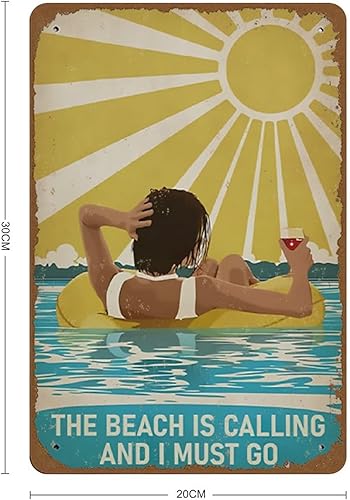 Miniatura 2 de Gram The Beach is Calling and I Must Go Summer Motivational Poster Beach Lover Art Print Ocean Lover Canvas Art Art para decoración del hogar regalo