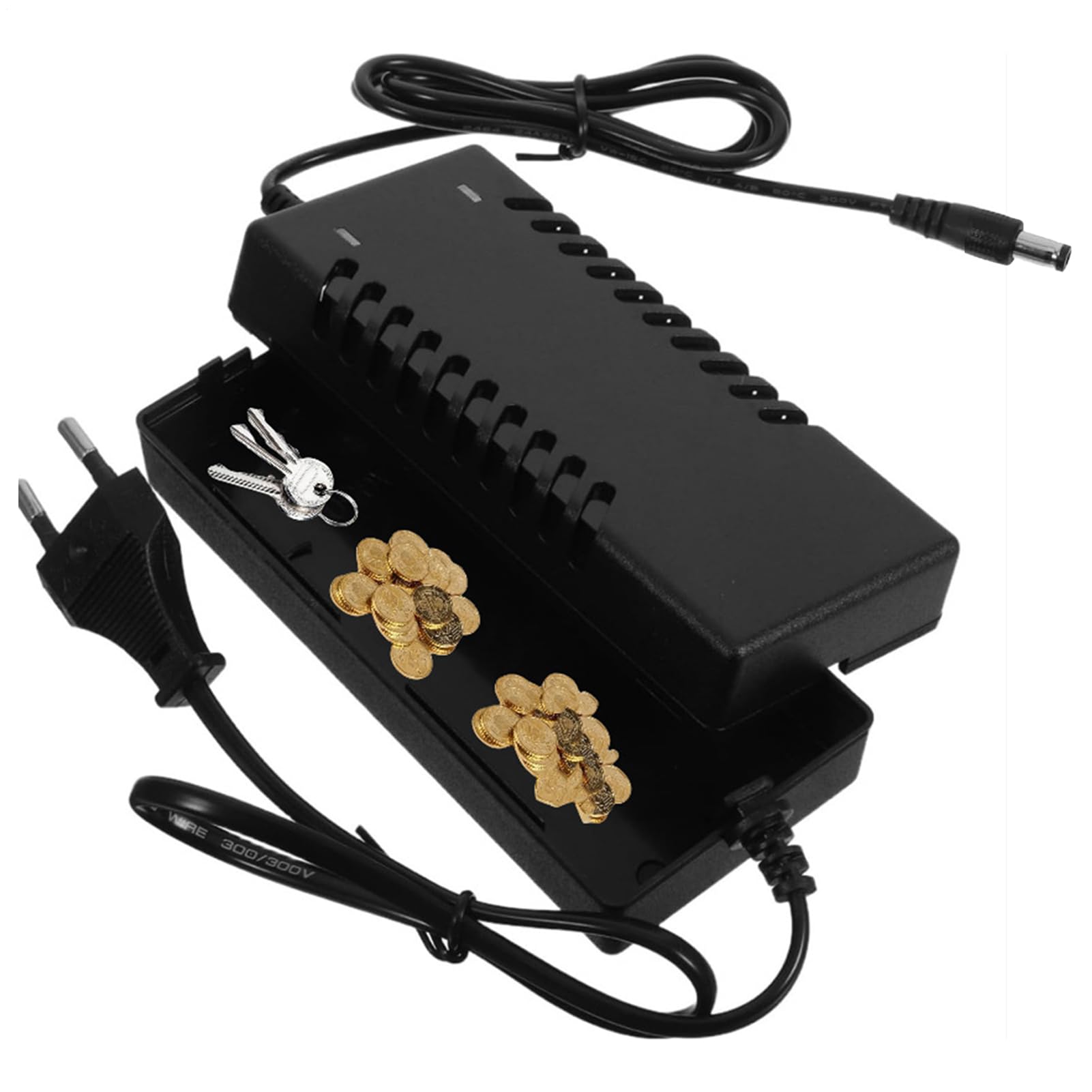 Contenitori Segreti per Nascondere Oggetti - Portapillole Portatile,a Forma di Caricabatterie PC, Scatola Multiuso per Soldi, Gioielli e Viaggio