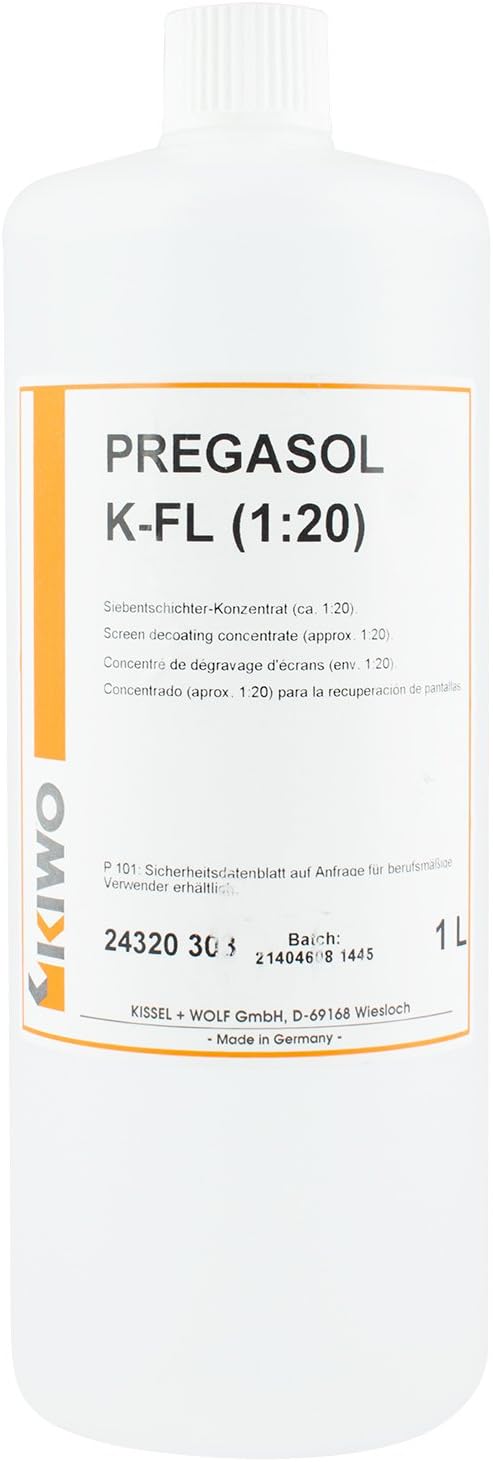 Kiwo : Pregasol K-FL Concentrate (1-20) : 1 litre : Decoater : Screen Printing Emulsion Remover
