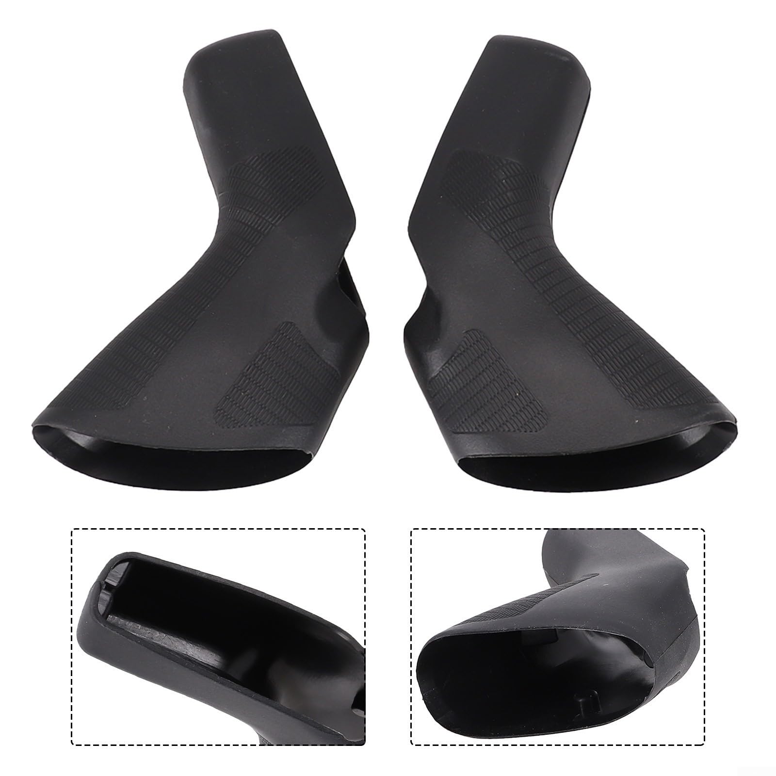 Coppia di coperture in silicone per leva del freno SRAM Apex RED per bici da strada, nero e rosso