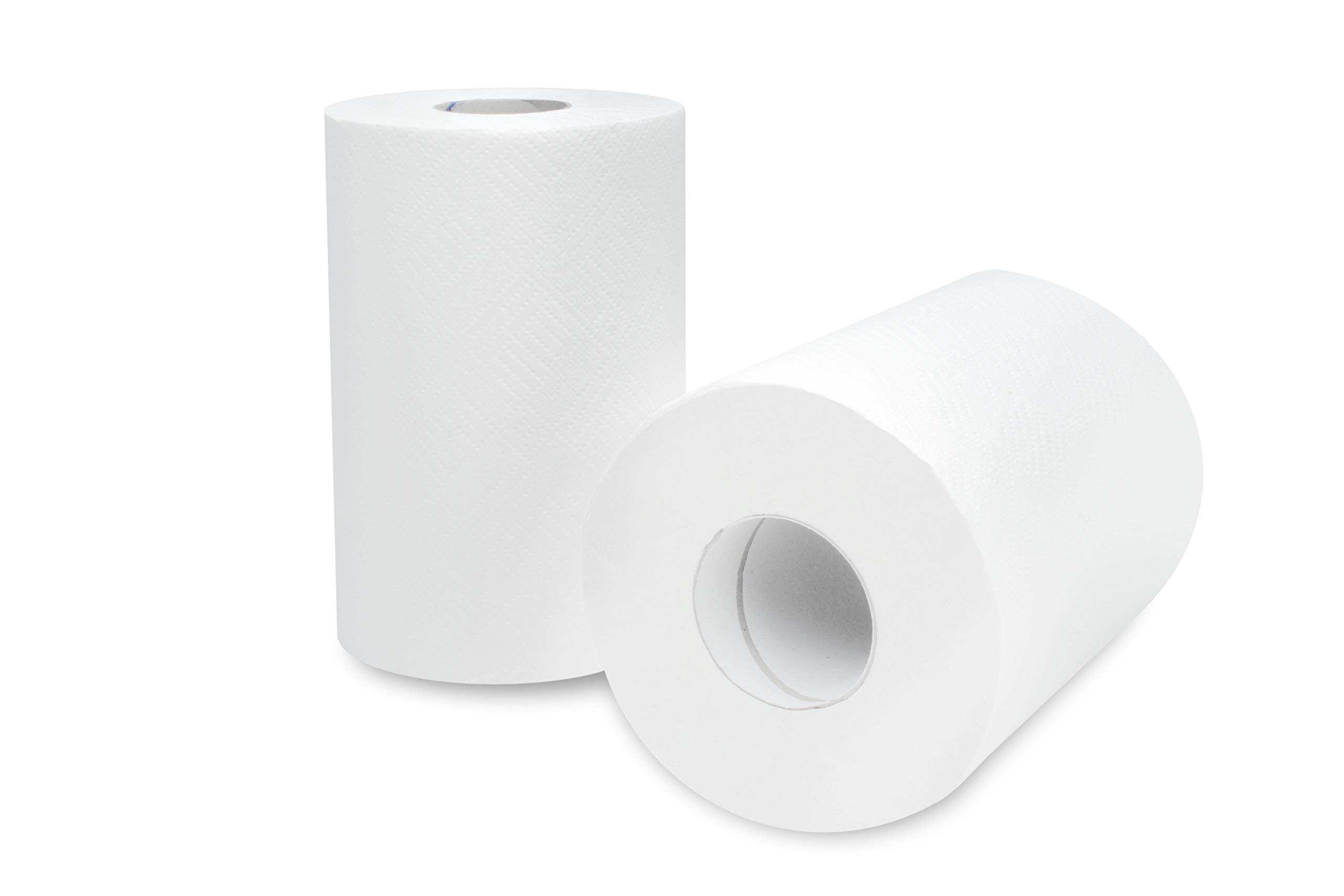 Semy Top ST-88084 - Pack de 12 rollos de toallas de papel de mano, 2 capas, 20 cm, color blanco