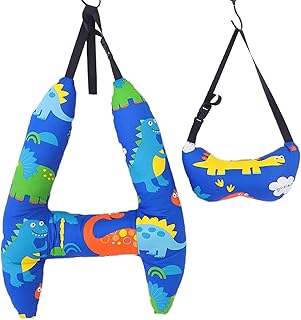 Wopedally H-Shape Car Sleeping Head Support, Toddler Baby Car Seat Sleeping Head Support, Car Travel Body Positioner for Kids Long Trips, Kids Car Pillows for Sleeping Carseat (D Removable)