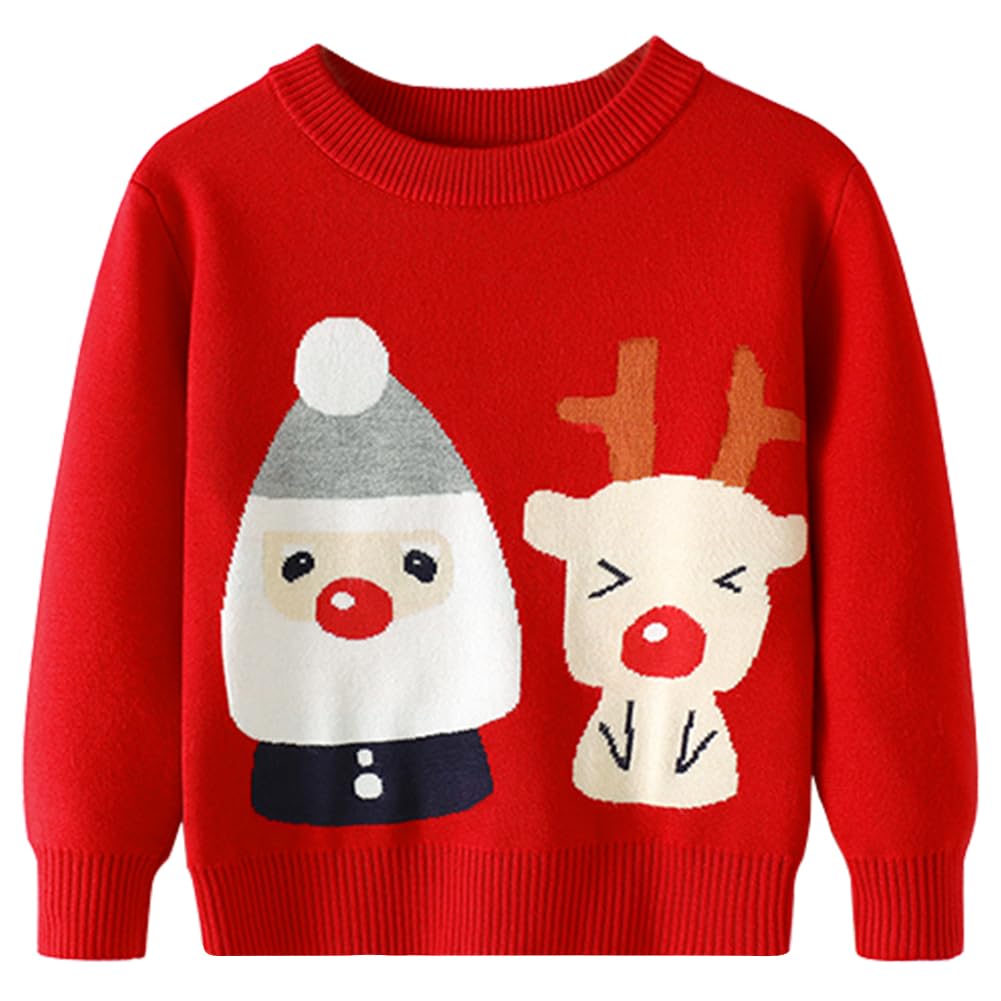 Remimi Kids Christmas Sweater for Toddler Girls Boys Holiday Pullover Top