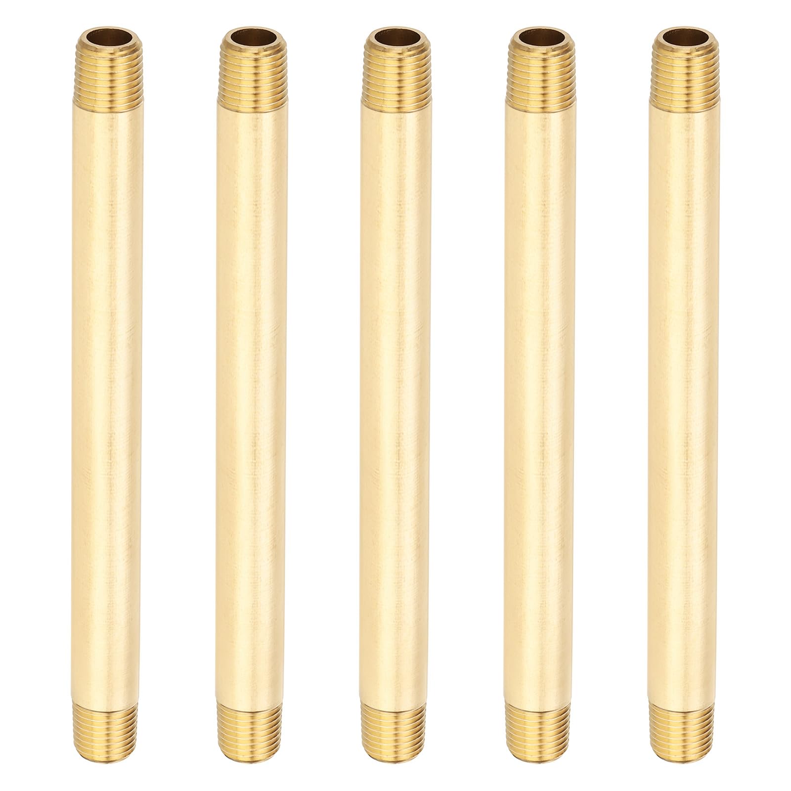Raccord en laiton long nipple 1/4 NPT anti fuite d'huile eau et air 5Pcs