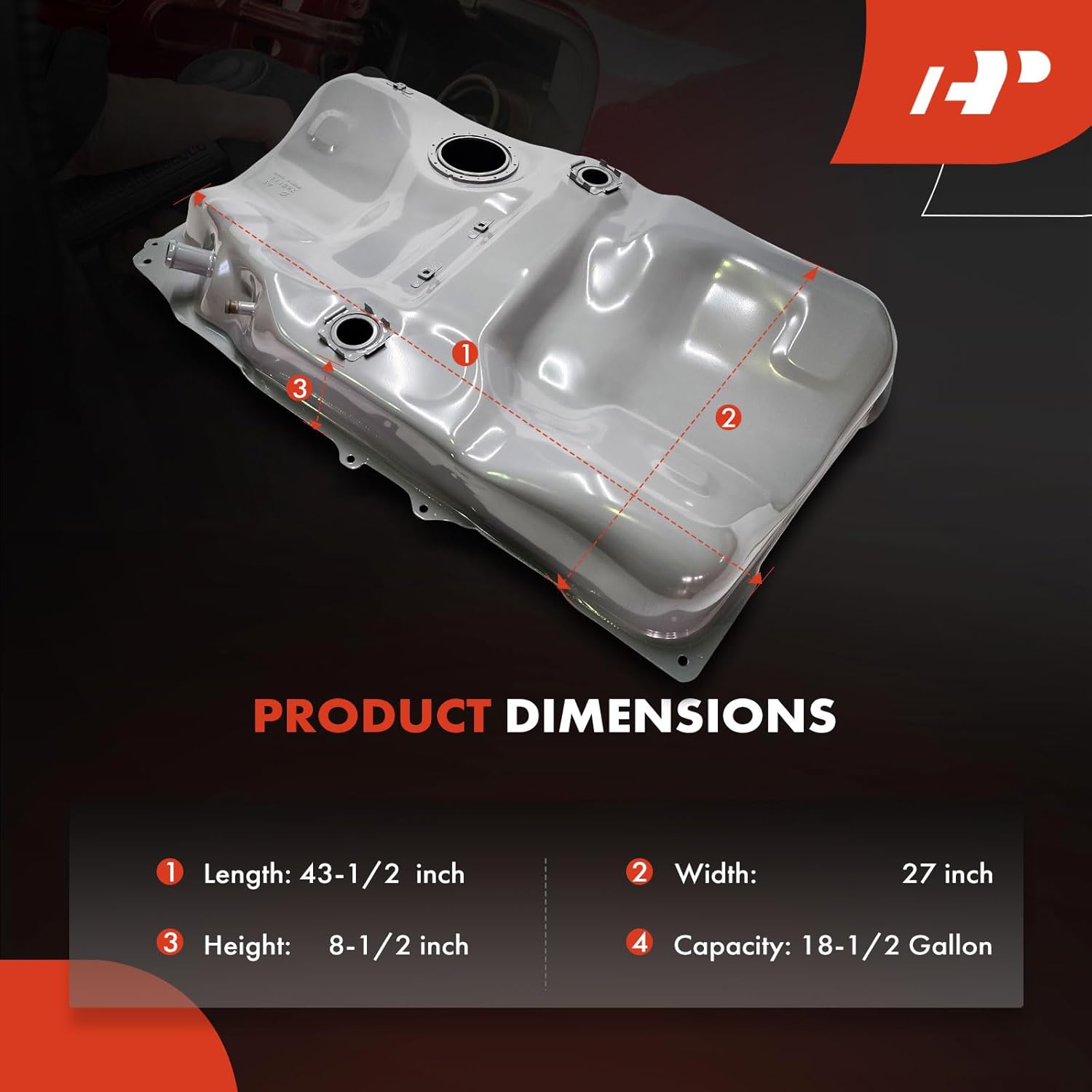 A-Premium Fuel Tank with Lock Ring & O Ring Compatible with Toyota Camry 1998 3.0L, Camry 1997, Avalon 1998 & Lexus ES300 1997-1998, Replace# 77001-39355, 77001-06031