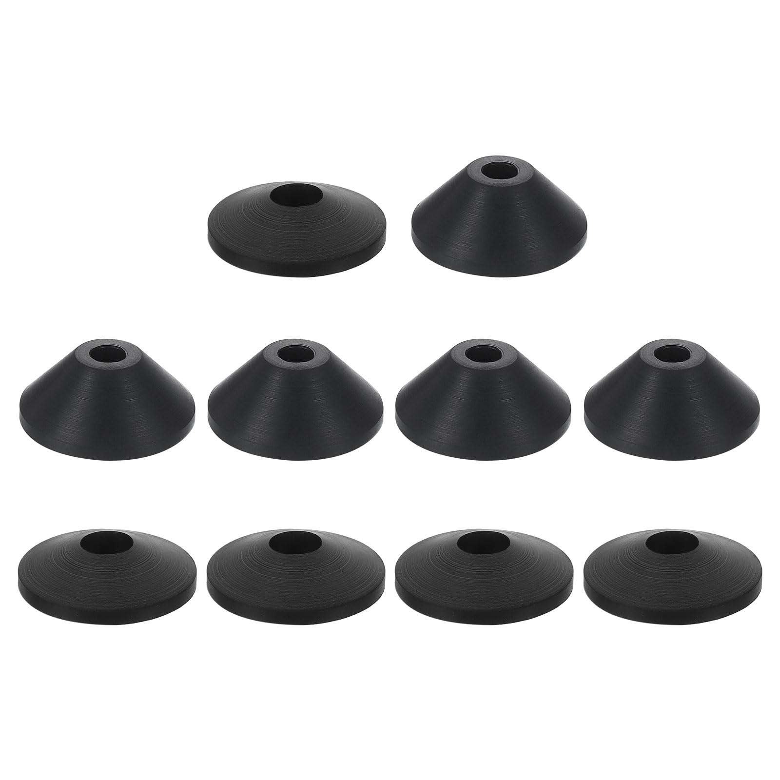 Uxcell 5-Pack M6 & M8 Rubber Conical Washers – Leakage Prevent Kit For Toilet Tank To Bowl Bolts, Black