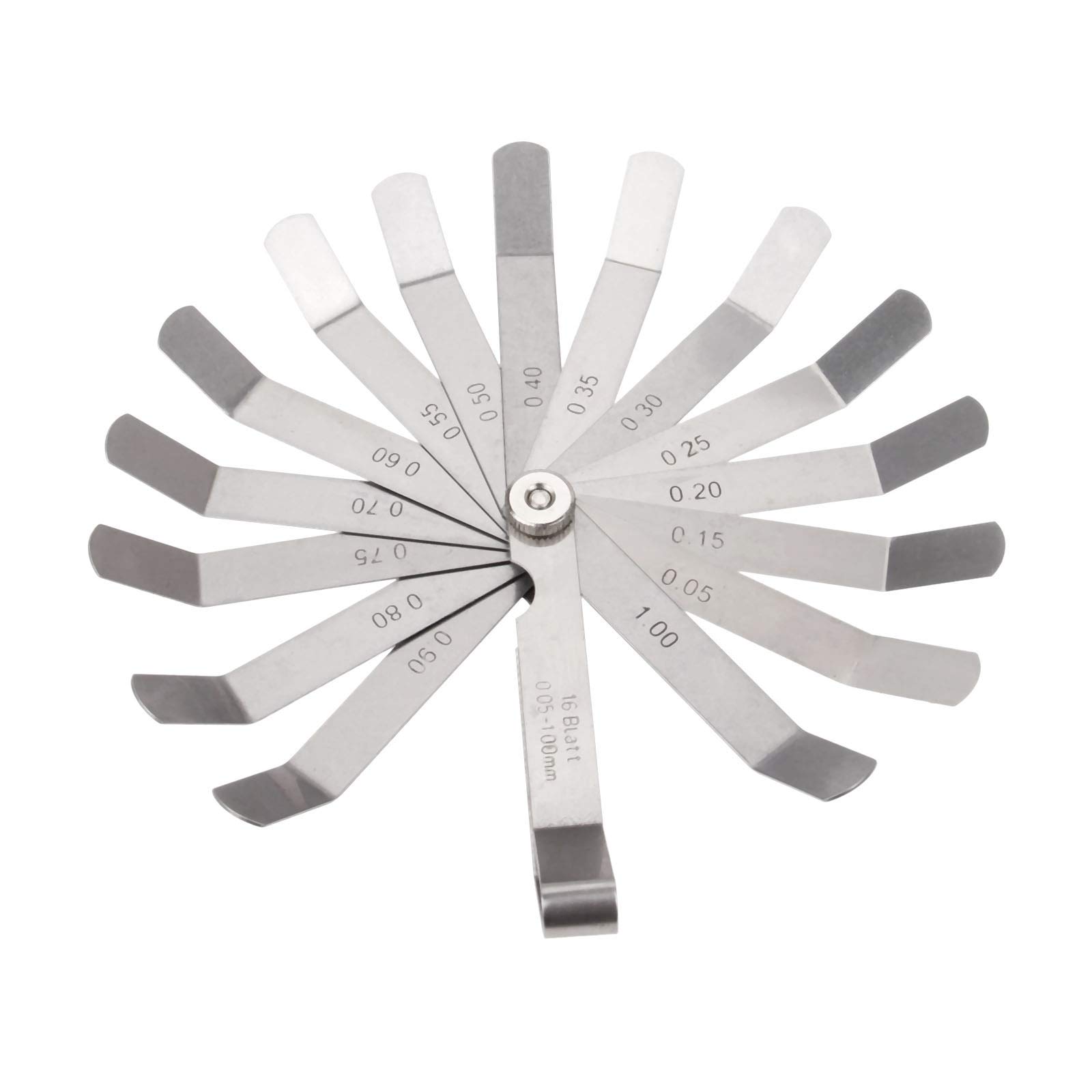 Buy LDCREE 1pc Metric 16 Blades Feeler Gauge Measuring Tools 0.051