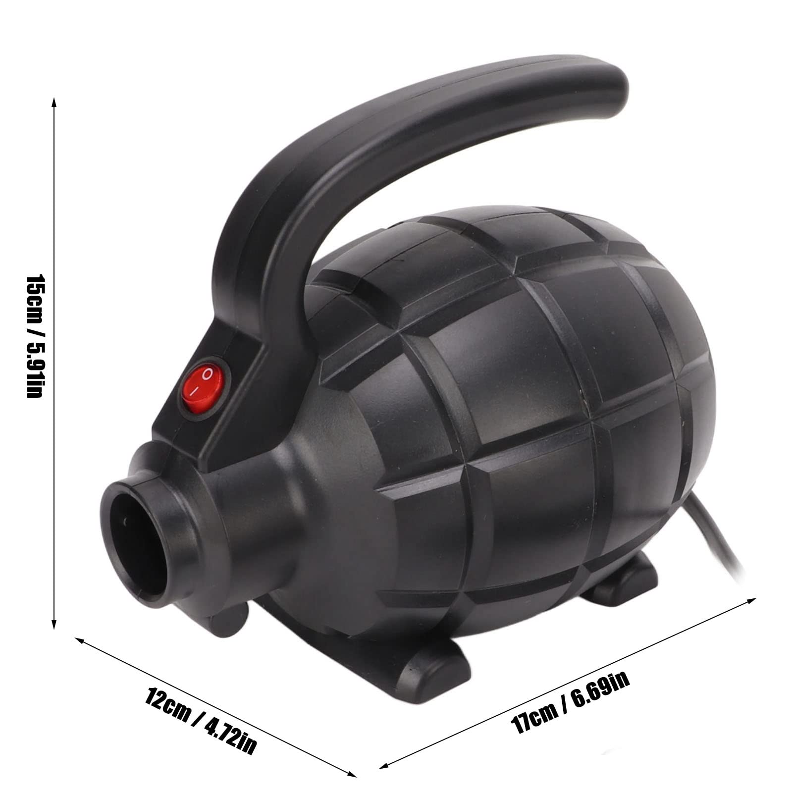 Pompa d'Aria Elettrica 600W Gonfiatore a Riempimento Rapido Ad Alta Pressione Deflatore per Letti Ad Aria, Piscine, Barche, Zattere, Kit di Attrezzi Portatili con 4 Ugelli