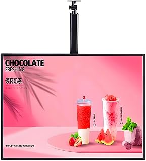 Ultra Slim LED Leuchtkasten mit Klickrahmen, beleuchtetes Posterdisplay, Menütafel mit LED-Hintergrundbeleuchtung, Wandmontierte Werbetafel für Restaurant, Café, Geschäfte Horizontal-50X70cm